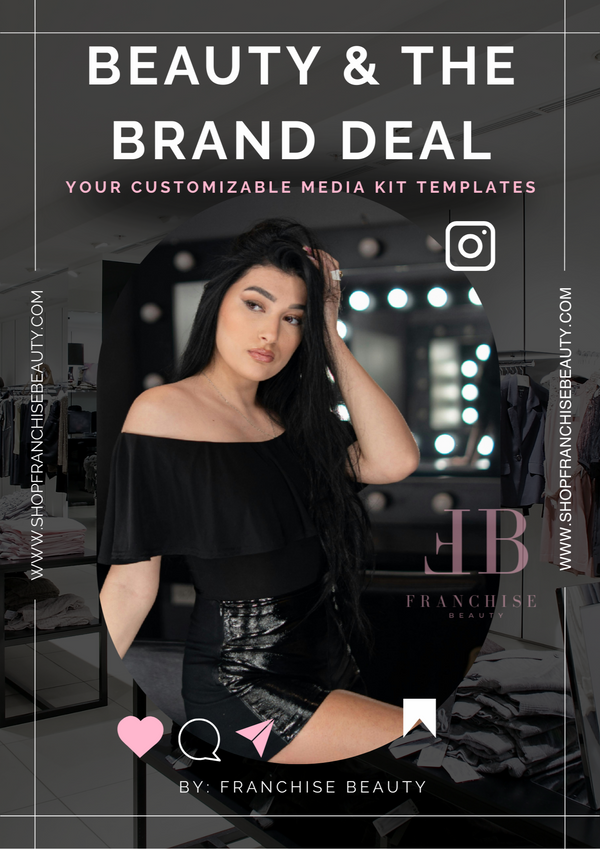Beauty & The Brand Deal ebook with media kit templates