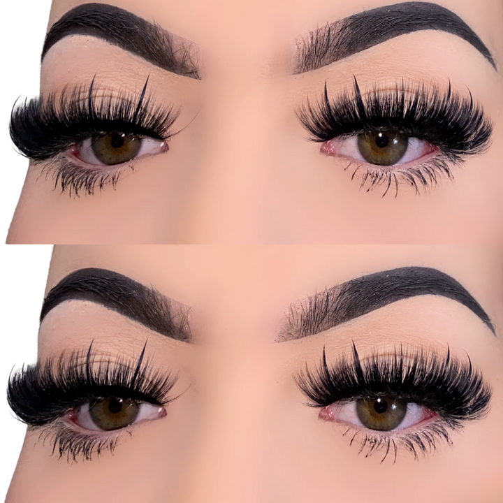 fluffy extra volume wispy eyelashes 
